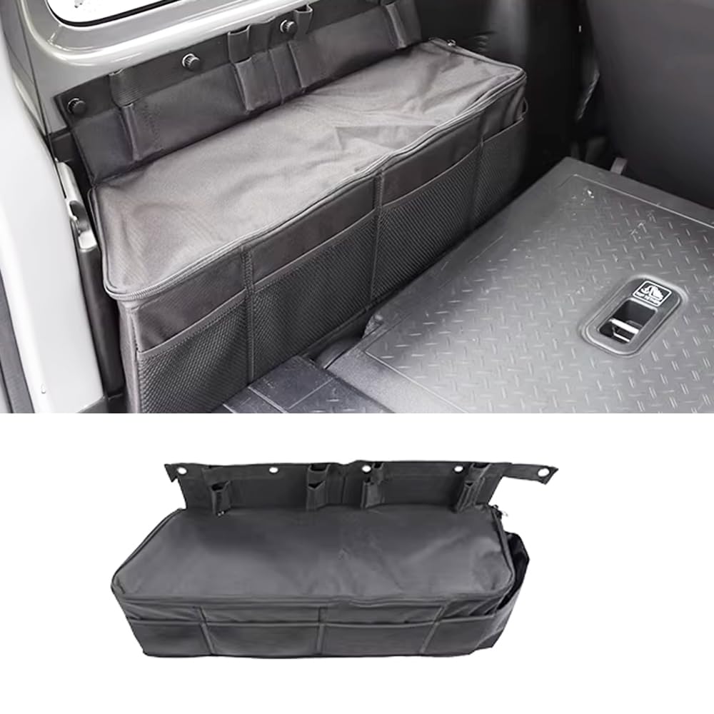 Car Trunk Organizer Box Foldable Rear Trunk Side Storage Bag for Suzuki Jimny 2-Door 3-Doors 2019-2026 600D waterproof Oxford cloth Interior Decorative Accessories (Left side)