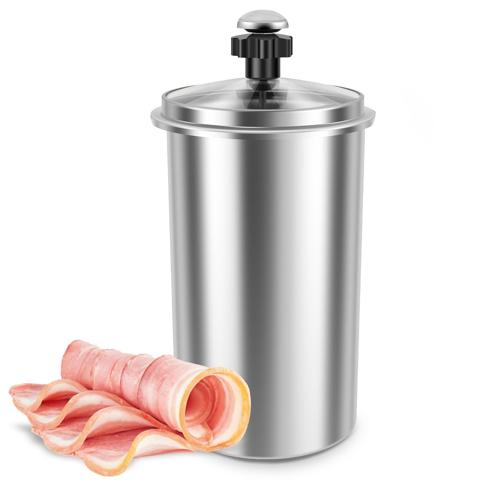Ham Maker Stainless Steel Meat Press Cooker with Thermometer Heat Resistant Ham Press Maker Multipurpose Deli Meat for Home and Commercial Use