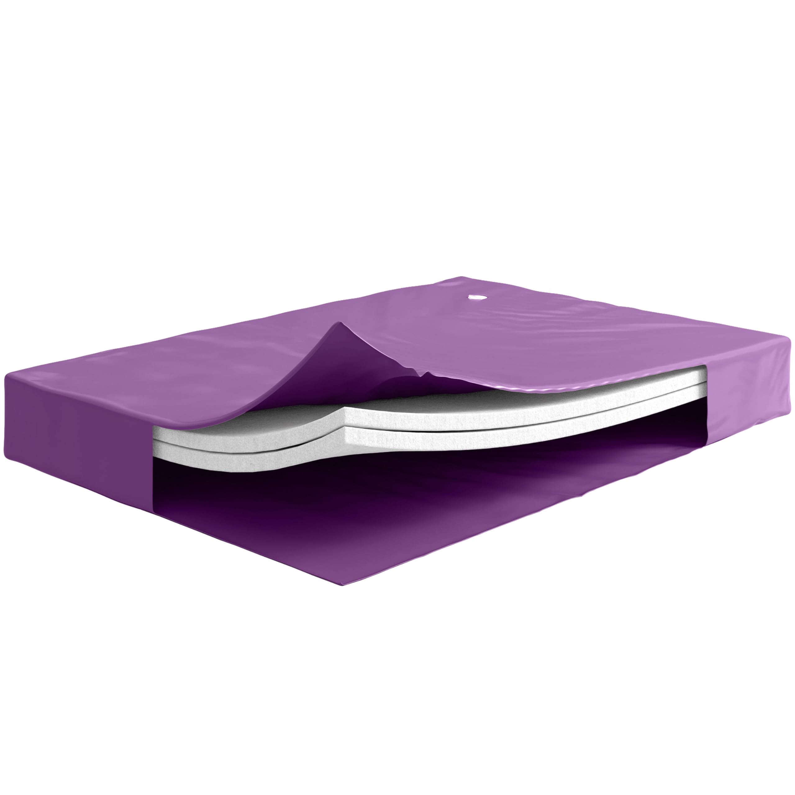 The Bedroom Store Semi-Waveless 60%, Hardside Water Bed Mattress, Contains Two Wave Reducing Fiber Layers, Bladder Corners are Reinforced, 18ml Smooth