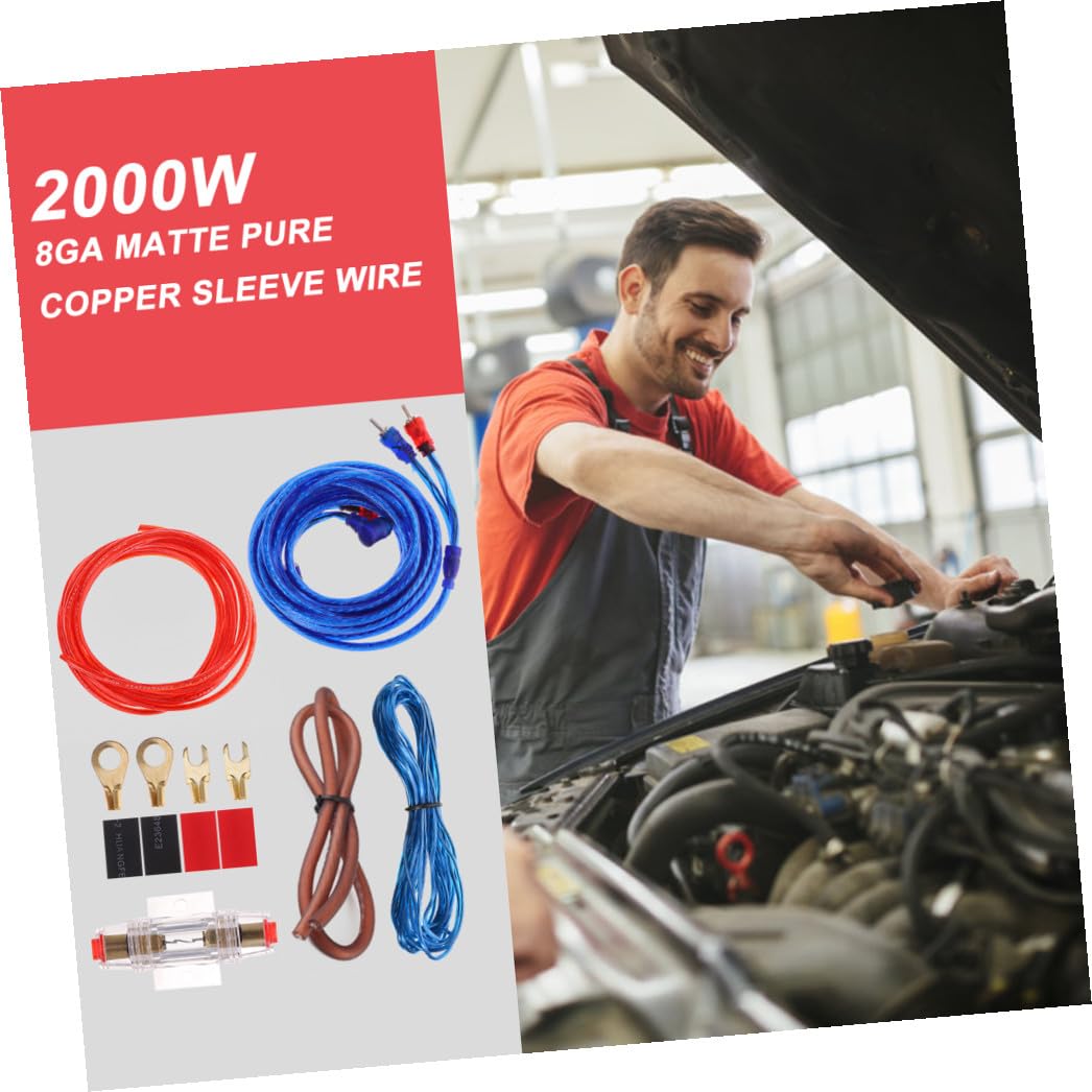 Verstärkerkabel Satz 8ga 2000w aus Reinem Kupfer für Kfz