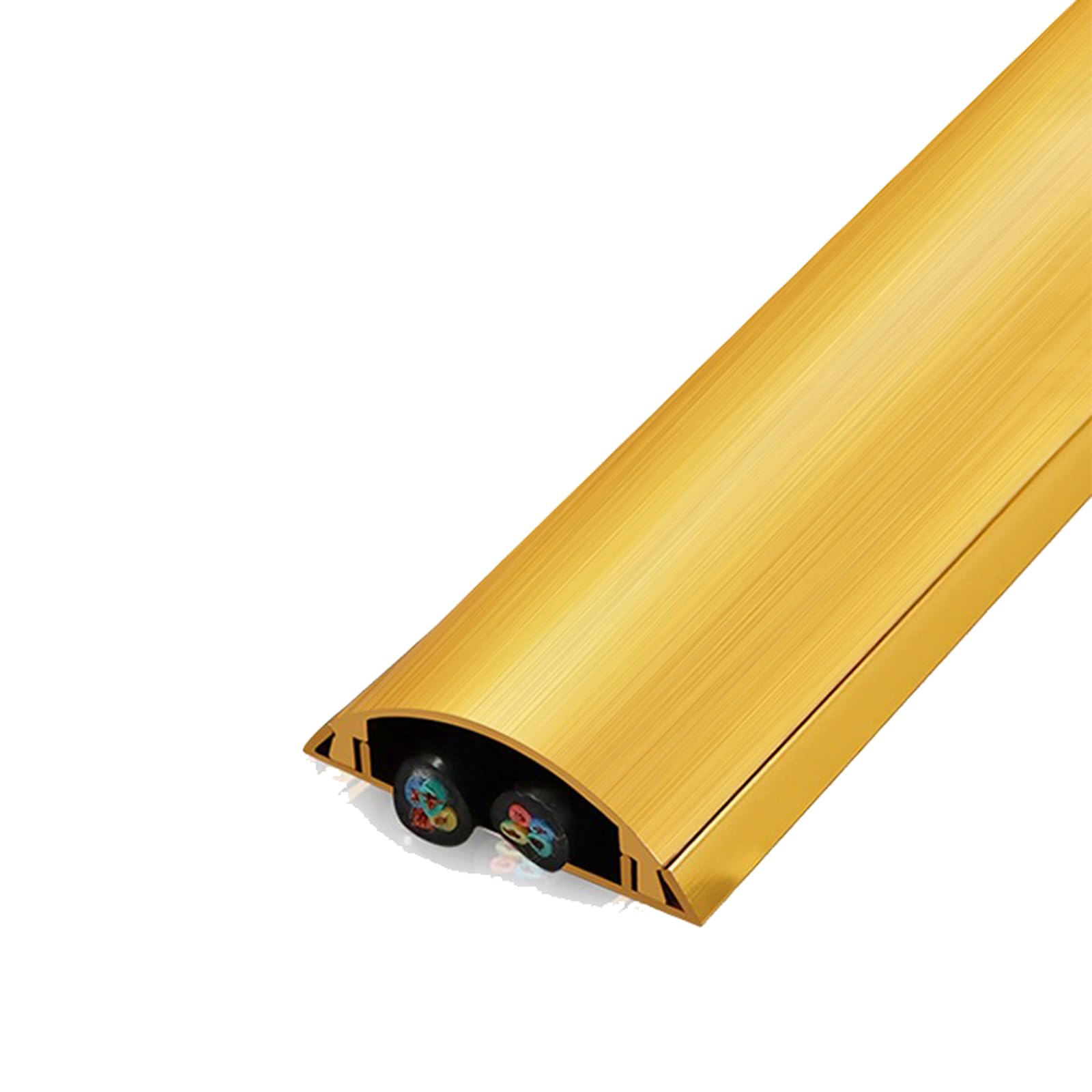 Robustweg Gold Cable Trunking,Half Round Cable Cover,Conduit Trunking,Wire Hider For Cables Corner,Trunking For Tv Cable,Paintable,For Use In Offices,Living Rooms,Meeting Rooms And Other Environments