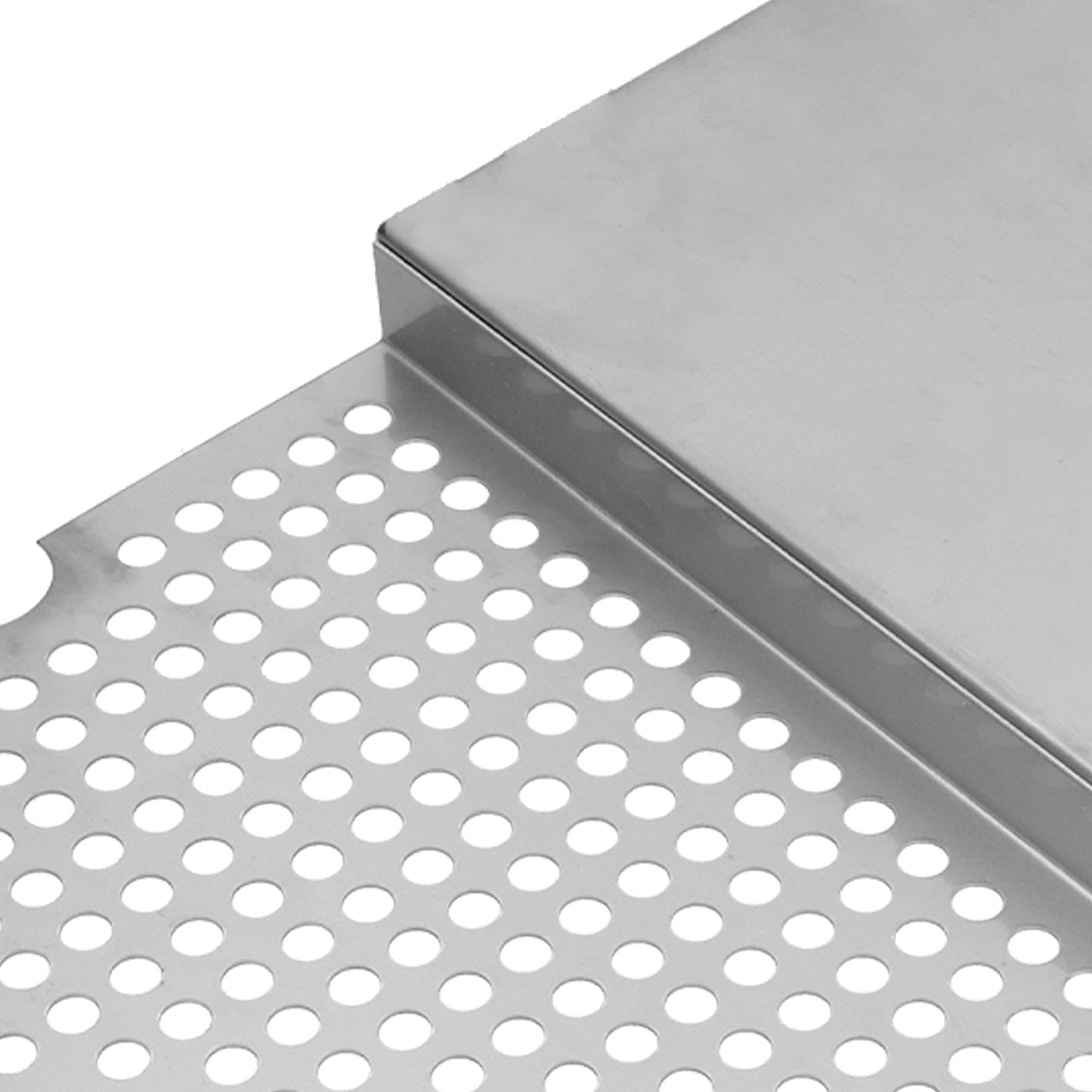 Vaschetta Antigoccia in Acciaio Inox con Coperchio Rimovibile per Tre Colonne