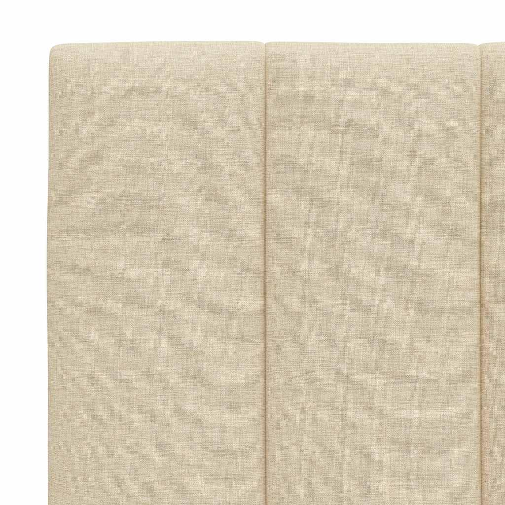 Poduszka Hanko Cream 120 cm, miękka tkanina poliestrowa, montaż ścienny, do sypialni, wygodny dodatek do łóżka
