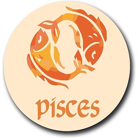 Magnet Me Up Pisces Zodiac Sign Fridge Magnet Decal, 5 Inch Round, Cool Collection Perfect for Refrigerator, Dishwasher, Kitchen Organizer, or Any Other Magnetic Surface