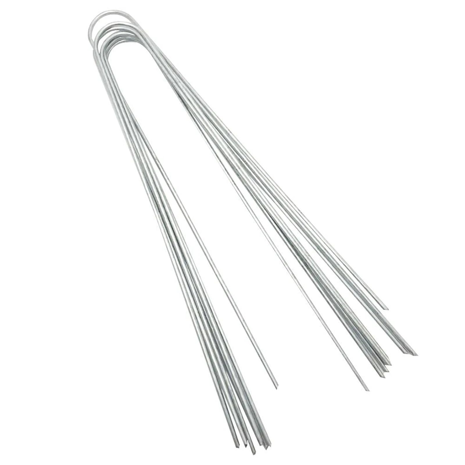 Picchetti per Telo Pacciamatura 50 Pezzi di picchetti in Acciaio a Forma di U for Punti Metallici for Recinzione for Tende da Giardino in Erba da Terra