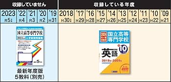 国立高等専門学校 英語 もっと過去問10年分 入学試験問題集2024