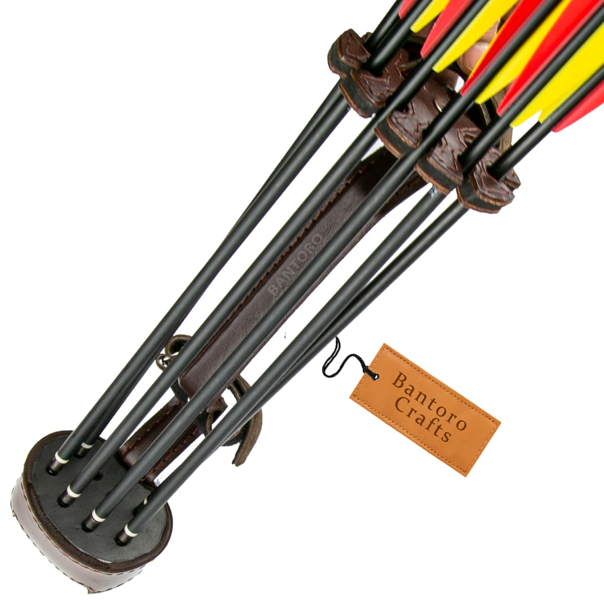 Pelle Tiro Con L'arco Faretra Fibbia Tipo Archi Frecce Holder Box Outdoor Tiro Caccia Rack Separatore