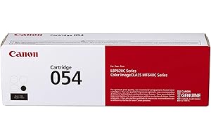 Canon 054 Black (3024C001) Genuine Toner Cartridge for Color imageCLASS MF641Cdw, MF642Cdw,...