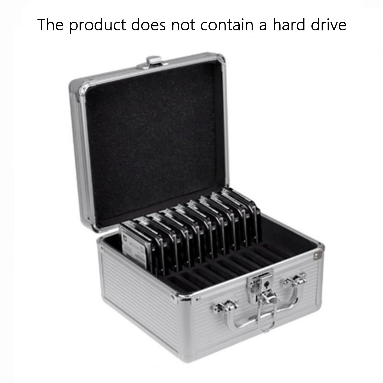Alluminio 2.5 "Hard Drive Caso di Stoccaggio Con Interno Spugna E Per Notebook HDD Antiurto Supporto di Immagazzinaggio