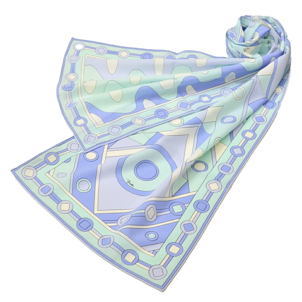EMILIO PUCCI EMILIO PUCCI(エミリオプッチ)レディース プッチ柄ストール(サイズ180cm/35cm)eep063 X621 001 BLUE ブルー