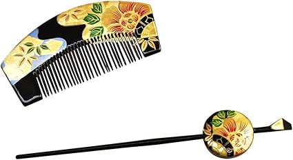カンザシ　櫛　日本髪　セット 楽天市場】七五三 髪飾り【七歳用】華梅・勝山かんざし3点