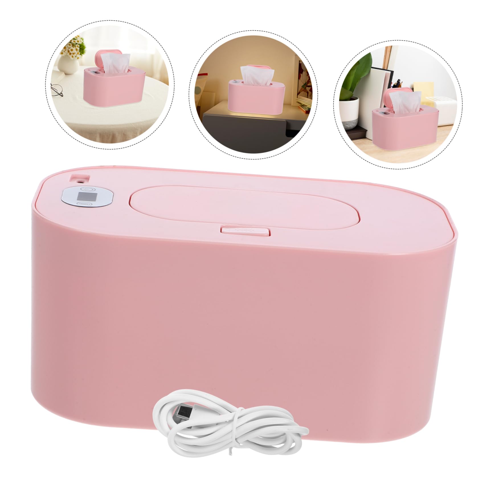 ABOOFAN Calentador de Toallitas Húmedas para Calentar Pañitos Húmedos para Bebés Temperatura Constante y Fácil de Usar, Caja de Abs Hogar
