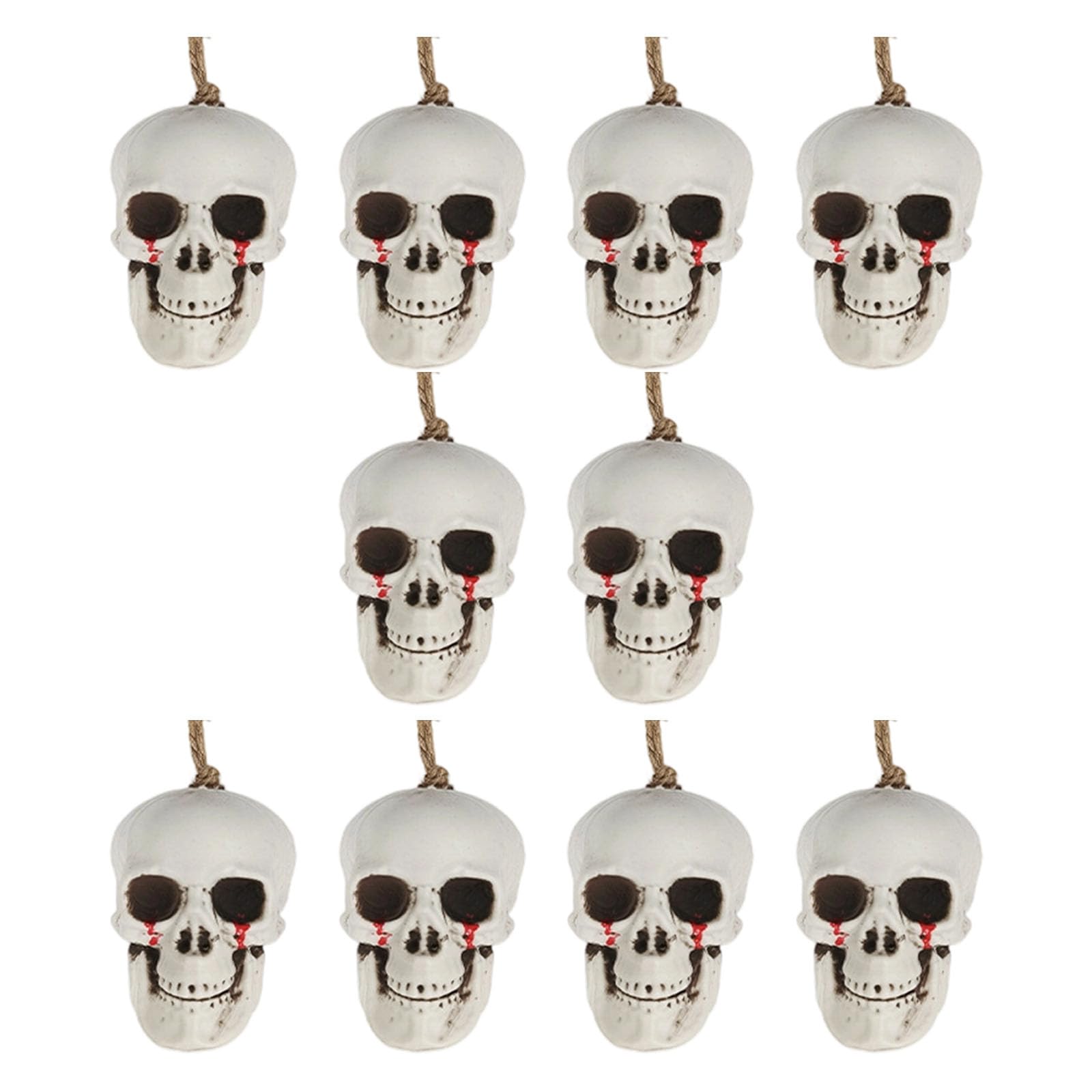 Kangnice Child Safe Skeleton Ornament Halloween Home Ornament Bloody Skull