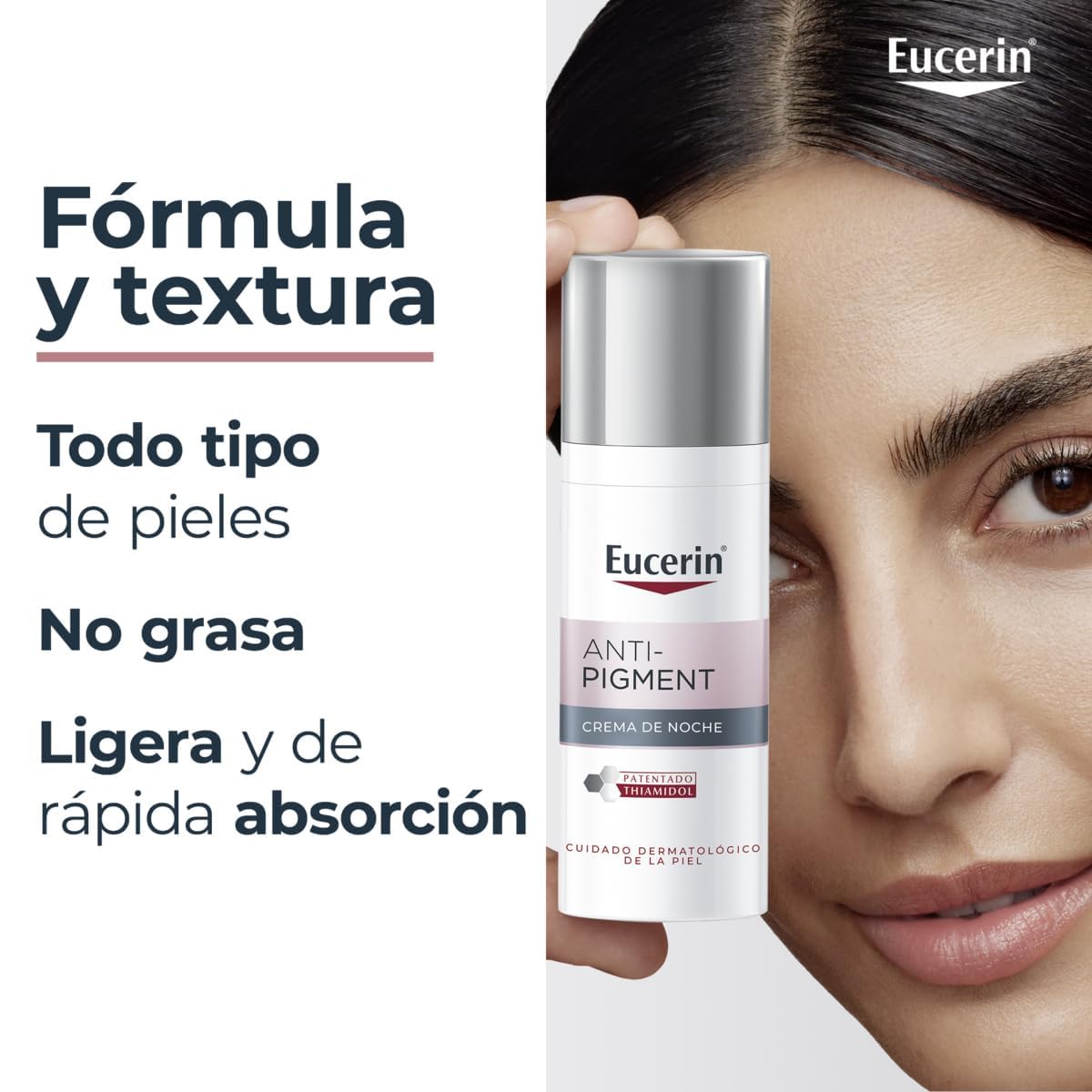 Eucerin Anti-Pigment Crema de Noche (50 ml), crema antimanchas para una piel regenerada durante el sueño, con Thiamidol y Dexpantenol, hidratante facial para todo tipo de pieles