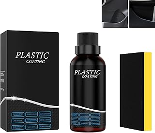 Plastic Parts Refurbish Agent,Black Plastic Restorer for Car,Plastic Revitalizing Coating Agent,Car Refurbishment Cleaning Agent,Car Plastic Restorer,Exterior Polishing & Scratch Remover 50ML