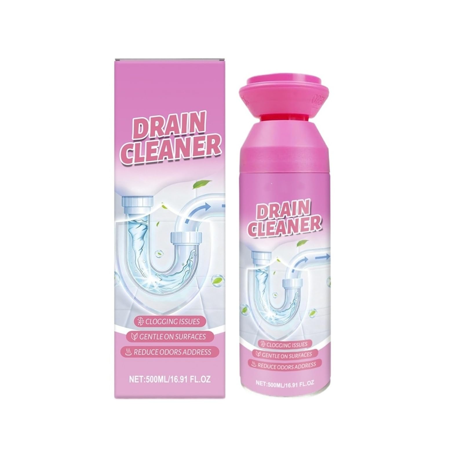 Nettoyant for canalisations de 500 ml, désodorise, prévient les obstructions et entretient tuyaux