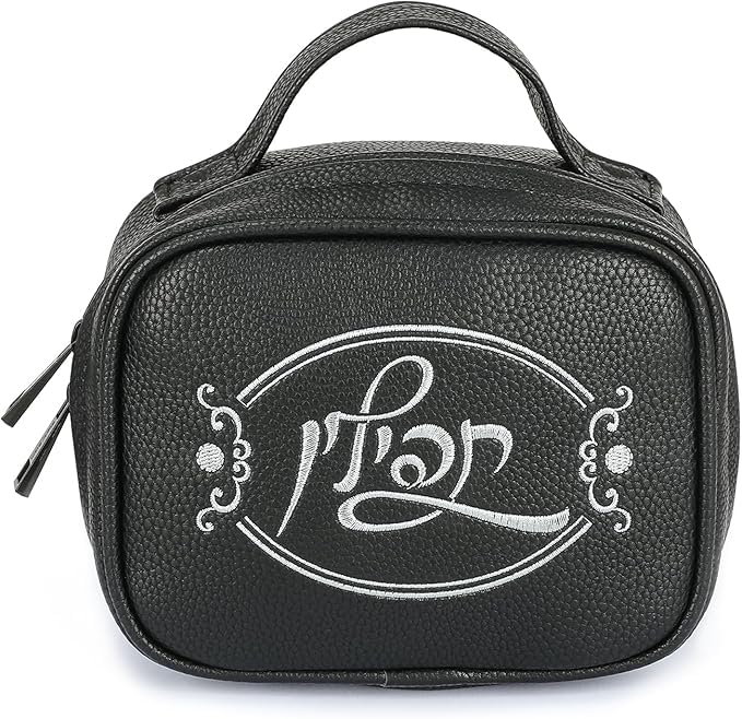 SUPER STAM Tallit and Tefillin Faux Leather Prayer Travel Tote Bag Rain Proof Carry Handle And shoulder strap