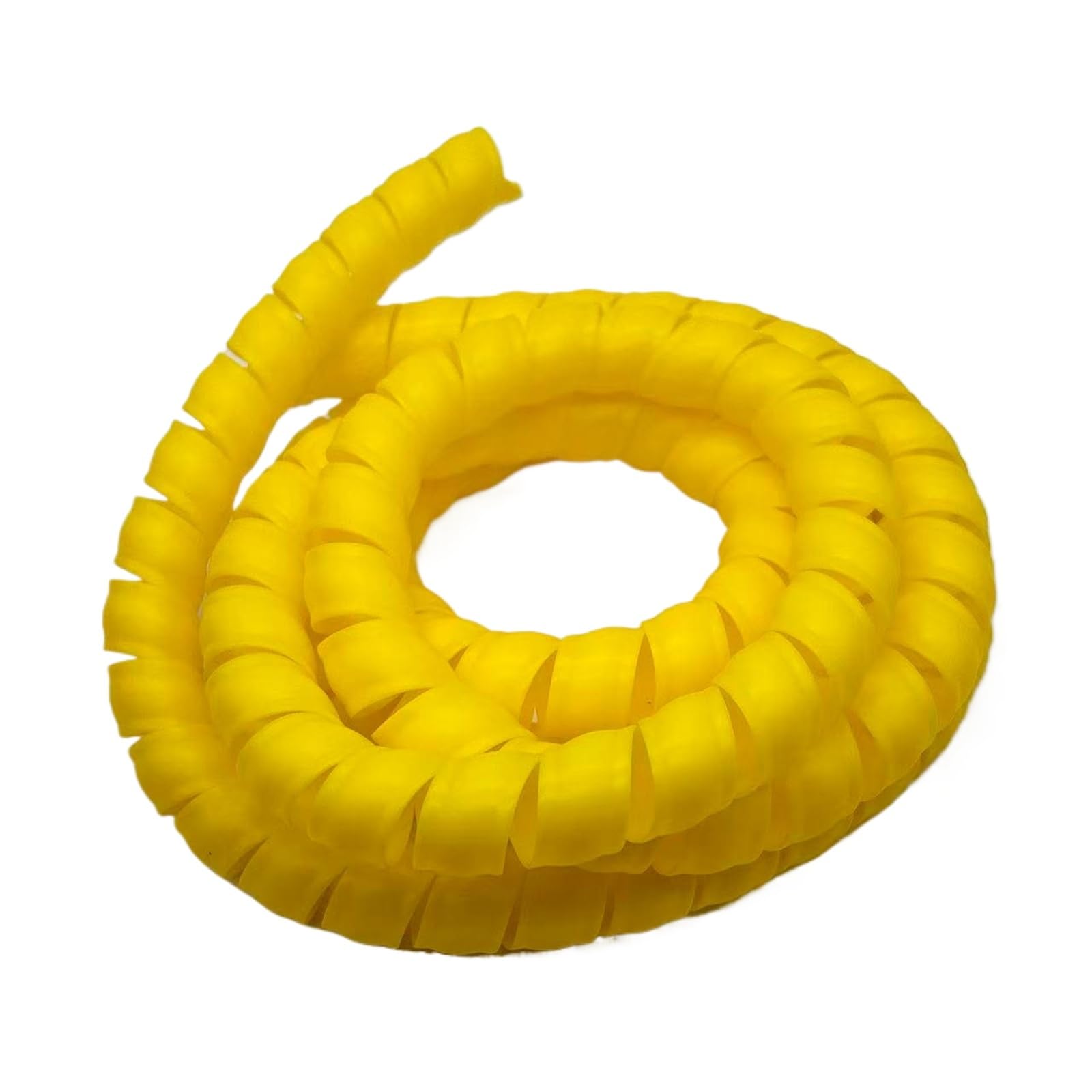 manga de cable espiral, Tubo de máquina alta resistencia 2 metros, manga en espiral, tubo envoltura bobinado for protección línea aceite hidráulico, antidesorden(Yellow,ID 60mm)