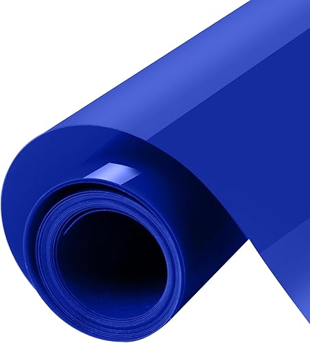 HTVRONT Vinilo Hinchado de Transferencia de Calor - 10" x 6 pies Rollo de Vinilo Azul para Planchar para Camisetas, Vinilo de Transferencia de Calor