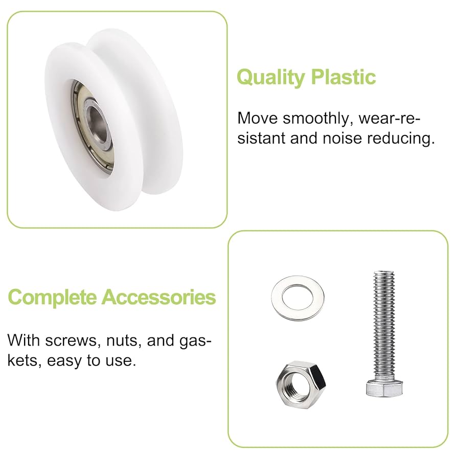 Aazon.co : Tyenaza Greenhouse Door Wheels, 22 Halls Door Wheel