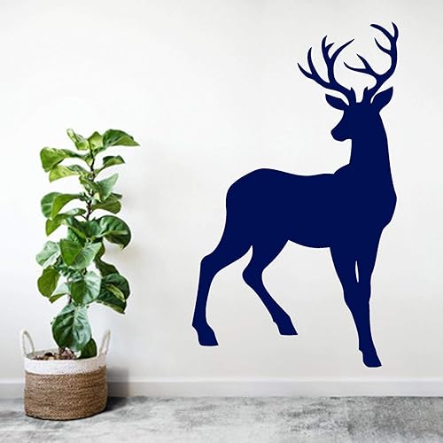 Miniatura 2 de Calcomanía de ciervos para pared, diseño de animales, bosque, belleza, ciervos, caza, hobby, sala de estar, Nersury Club, calcomanías extraíbles con