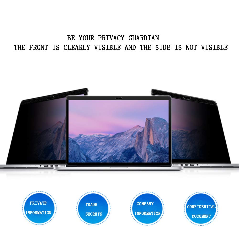 AIZYR Filtro per La Privacy dello Schermo del Computer Portatile da 13 Pollici, Pellicola Protettiva Antiscivolo con Schermo Magnetico per Notebook, Facile da Installare Schermo Pulito,15.4"