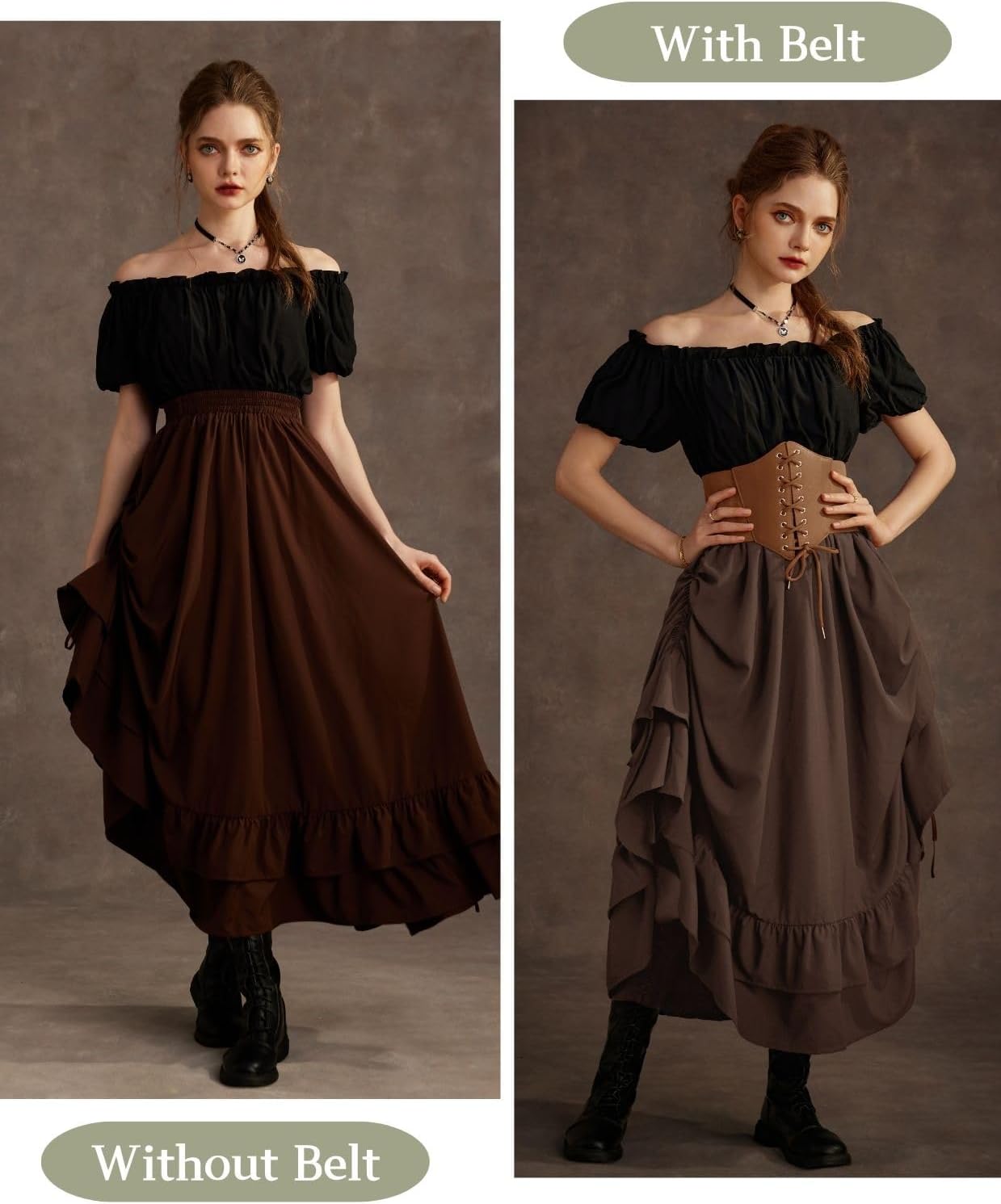 Scarlet Darkness Women Wide Belt Elastic Waist Belt Corset Belts for Dress - Image 3