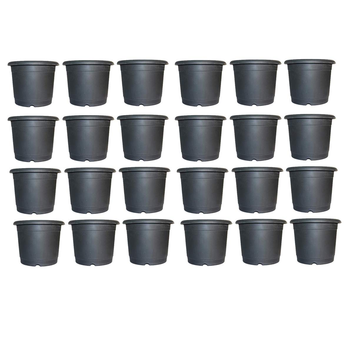 UGANIO PLANT Heavy Duty Flower Plastic Pot, 6 Inch, Pack of 24 (Black (B08HYRZ9DC) Amazon Price History, Amazon Price Tracker
