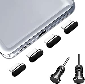6 Stück USB-C Staubschutzstecker - Mit Rosa Schleife Für Kindle & Smartphones