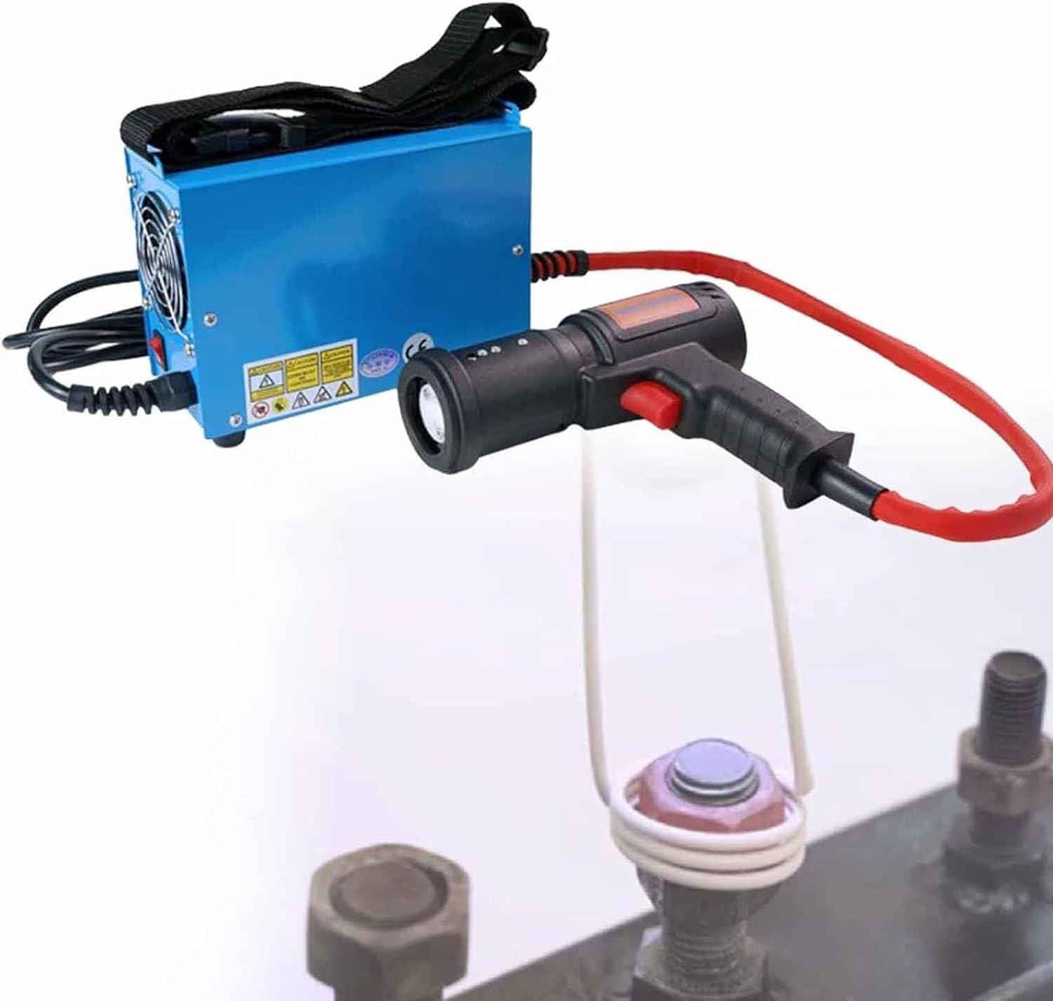 Vitalisworks Light 1800W Portable Flameless Induction Heater Kit - Handheld Soldering Heat Gun With Induction Heating Coil, For Removing Nuts, Bolts, And Bearings