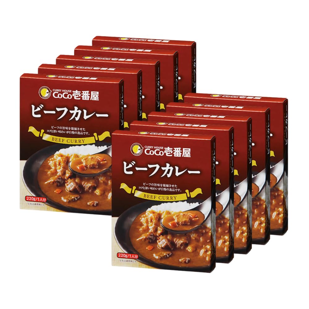 【公式 CoCo壱番屋】レトルト ビーフカレー 1人前 220g （10個入）…