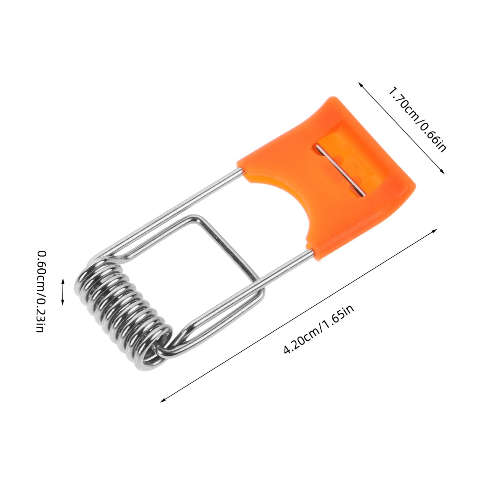 Balacoo 100pcs Spring Snap Springs Recessed Light Can Clips Retain Securing Clamps for Recessed Lamp Secure Tidy Soffit Lamp Accessories Light Securing Clamps Garden Orange Abs