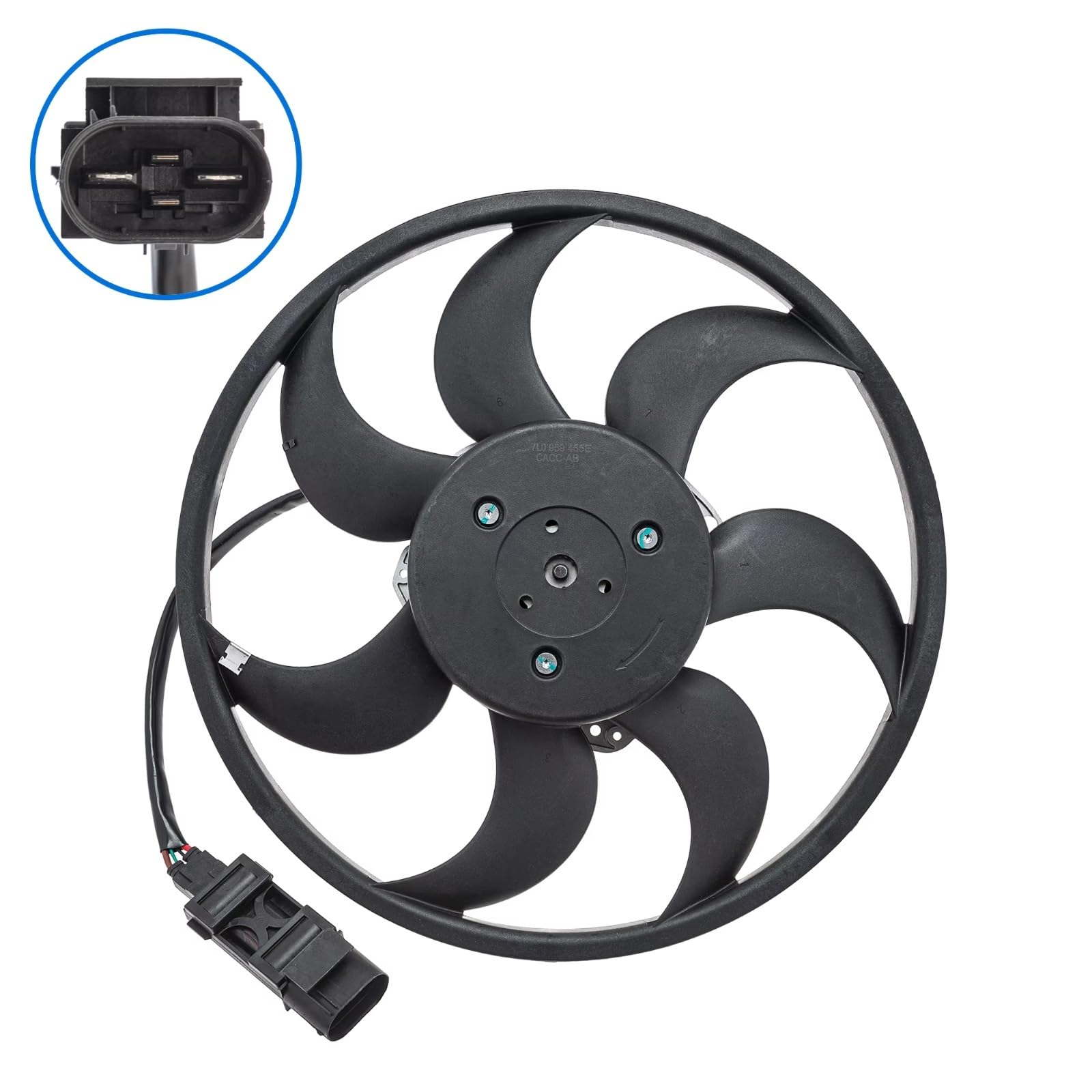Ventola Elettrica Motore Ventola Di Raffreddamento Motore 7L0959455E 7L0959455B Compatibile Con Per 2003 2004 2005 2006 2007 2008 2009