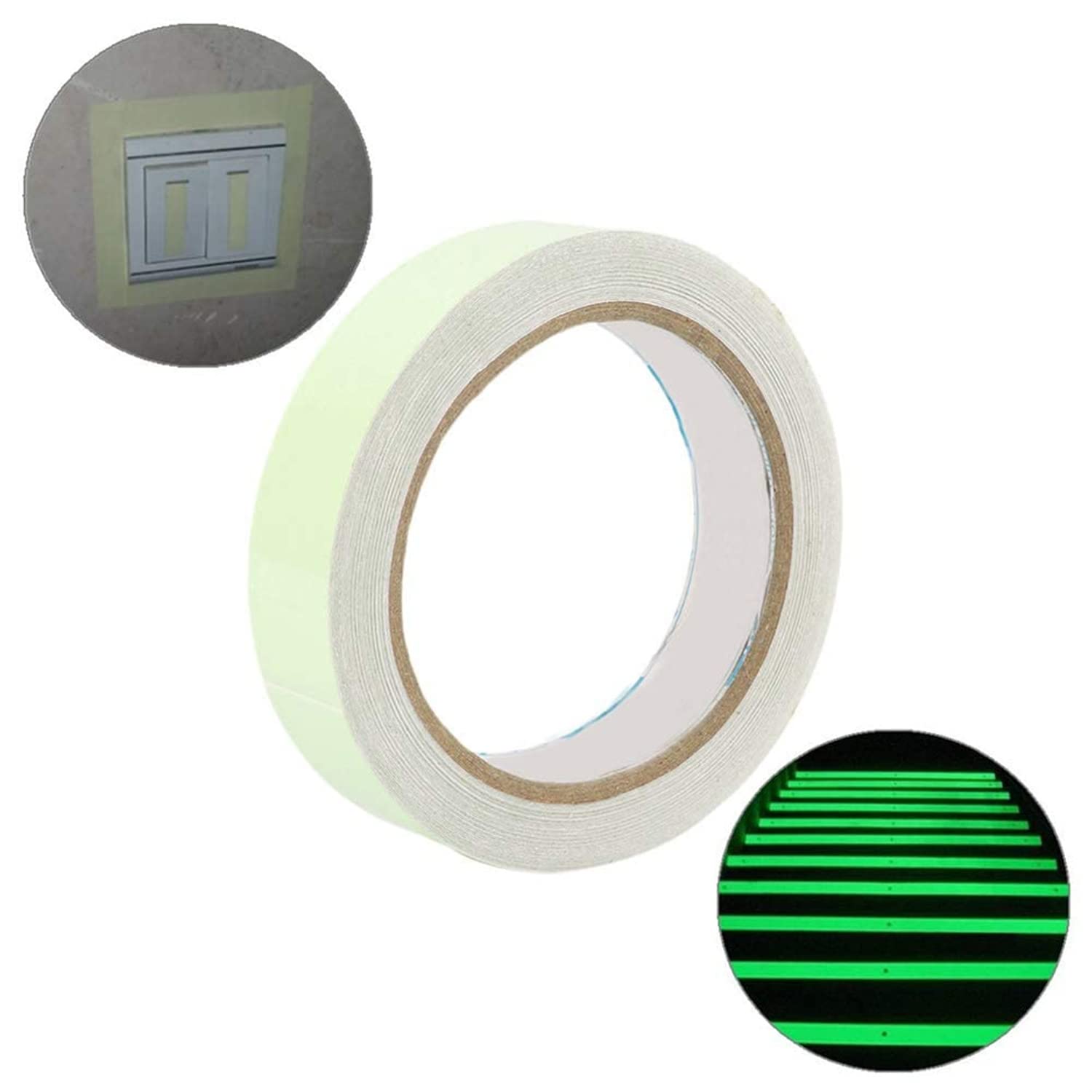 Waterproof Luminous Tapes, Glow In The Dark Self-Adhesive Tape, Stage Decorative Sticker Supplies, Green 0.47inch X 9.8ft (1.2cm X 3m