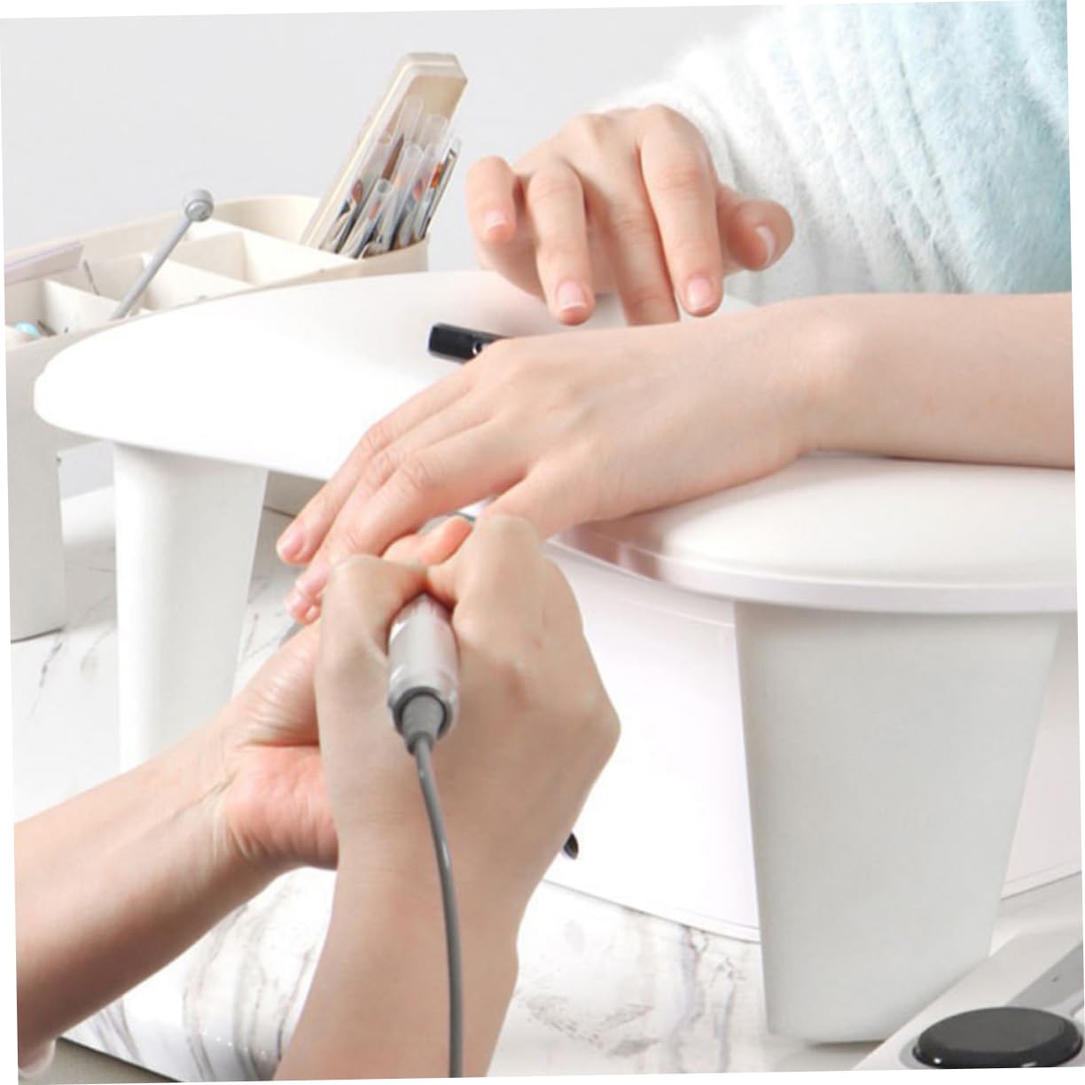 VICASKY Nail Holder Stand Portable Nail Desk U-shape Arm Rest Essential Manicure Tool