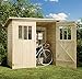 Produktbild Alpholz Gerätehaus Zimowit aus Massiv-Holz | Gerätehaus mit 14 mm Wandstärke | Garten Holzhaus inklusive Montagematerial | Geräteschuppen 194 x 118 cm | Pultdach