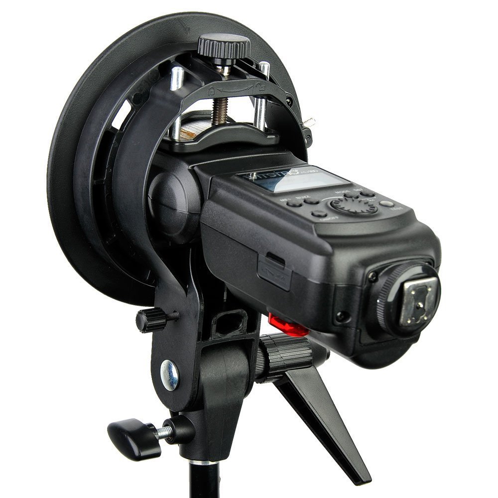 Godox S-Type-Speedlite Bracket EG Halter für Elinchrom Berg Blitz schwarz