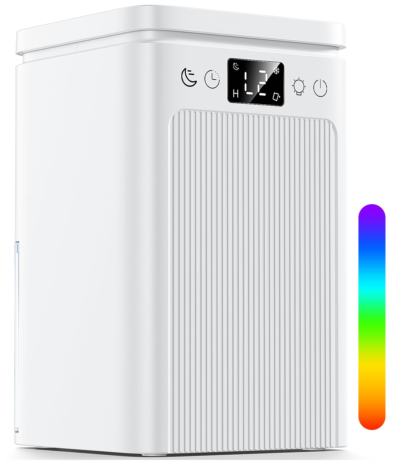 Dehumidifiers for Home, Dehumidifier for Bedroom with 2.2L/77oz Water Tank Smart Defrost Auto-Off, Quiet Small Dehumidifier for Bathroom Touch Control Dehumidifiers for Drying Clothes RV (Milky White)