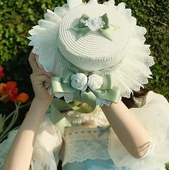 ストローハット 麦わら帽子 ロリータ ゴスロリ 新品未使用 花 ヘアアクセサリー Amazon.co.jp: ロリータ ストローハット 可愛い 麦わら帽子
