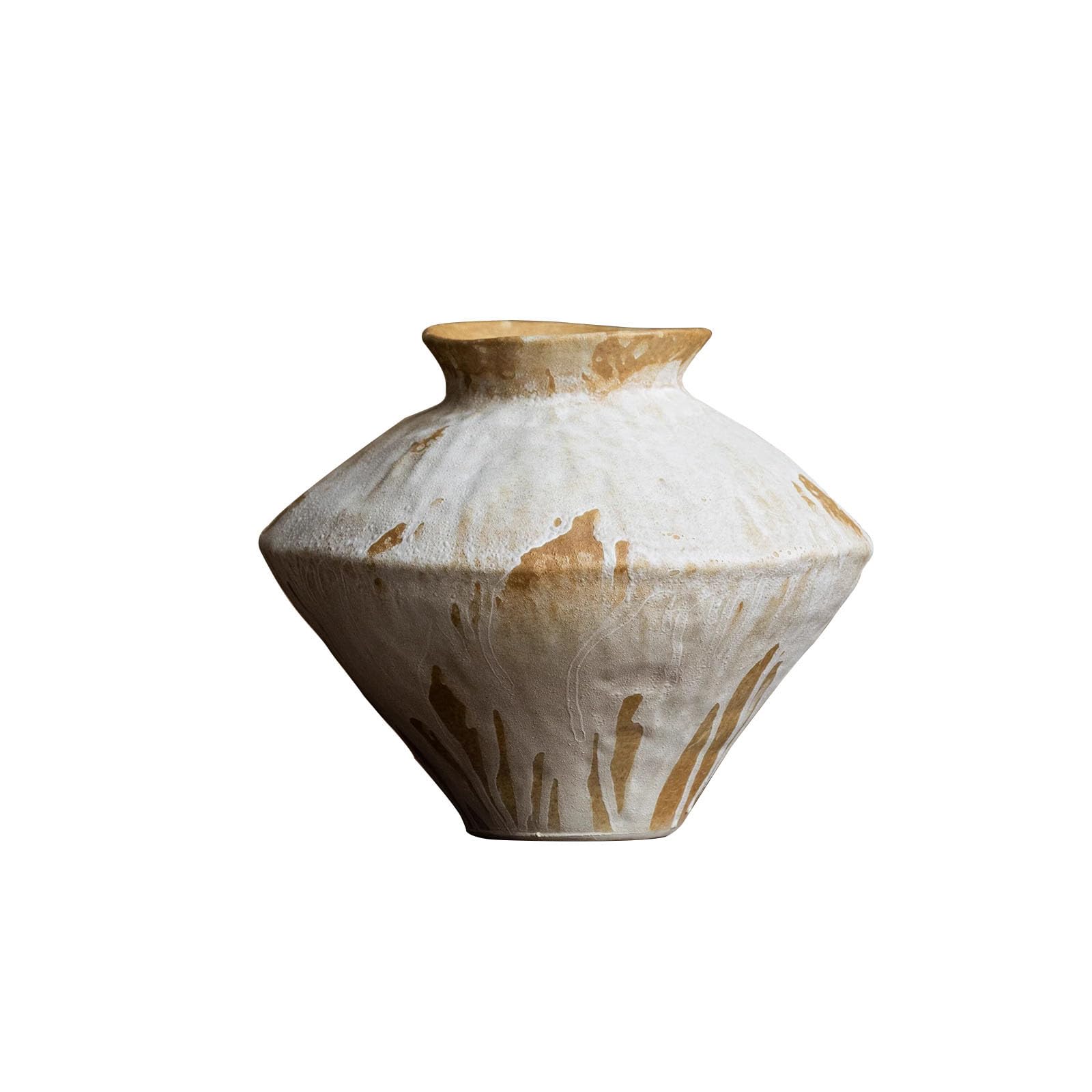 Nzzkoides B Countertop Art Ceramic Vases, Vintage Dried Flower Vases, Ornaments For Living Room, Edroom, Entrance Hall, Shelf, Hotel, Various Styles(Size:22 * 22 * 19Cm,Color:b)