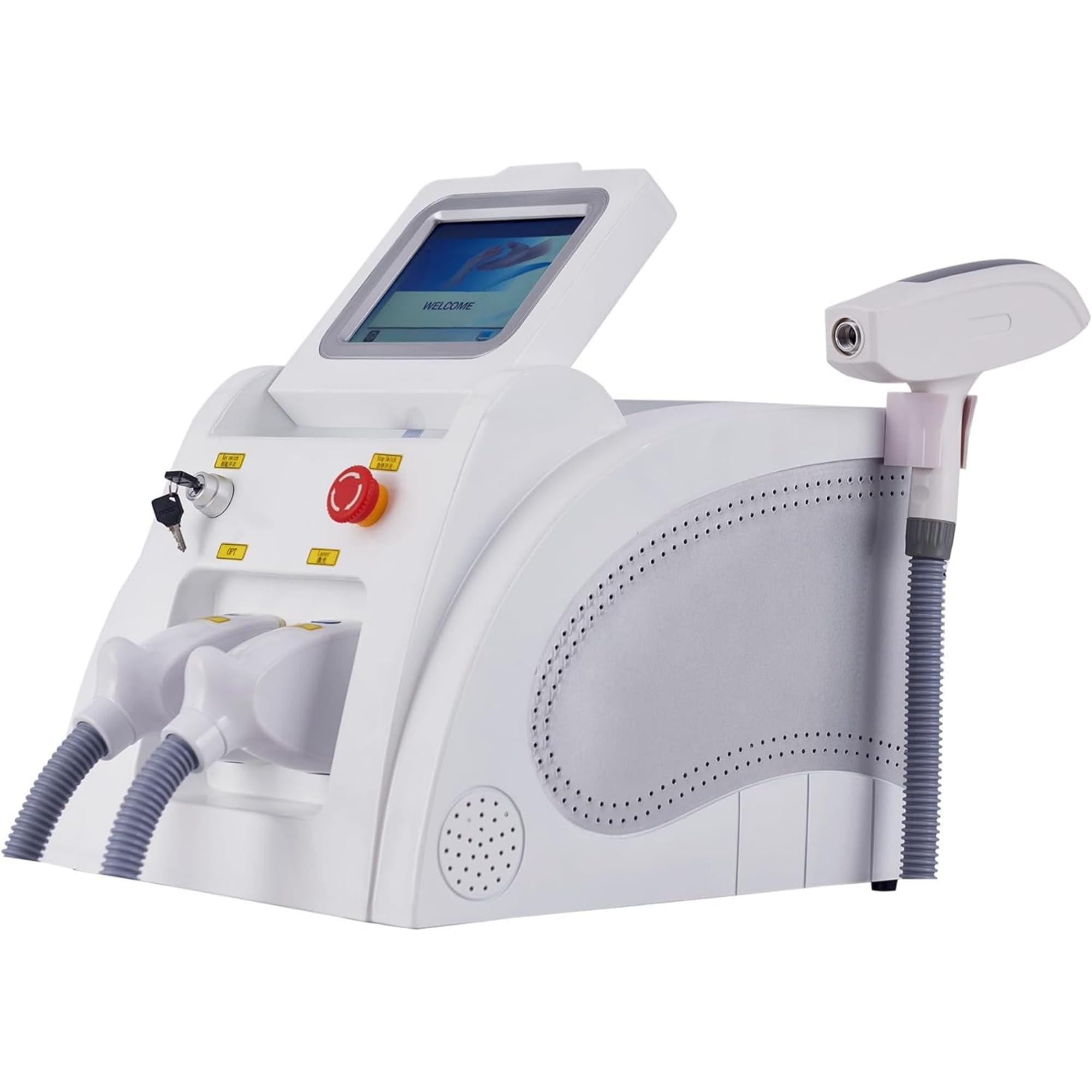 Depilator Laserowy Alexandrite Ice Platinum 2025, 3500W - Bezbolesne Urządzenie do Depilacji Diodowej dla Kobiet i Mężczyzn, Do Użytku Domowego (Kolor Czarny)