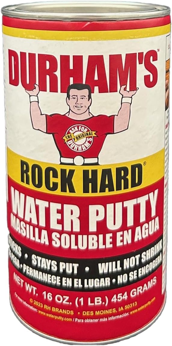 DURHAM'S Rock Hard Water Putty - 1lb container