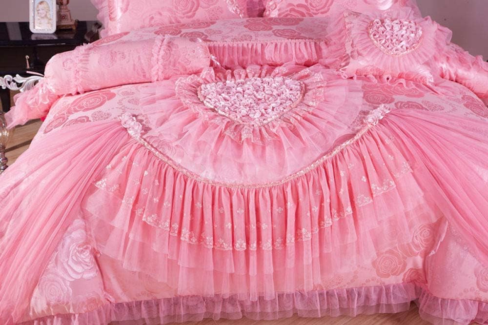 4/6/8pcs Lace bedcover Set red/Pink Wedding s Double Bangladesh Ubuy