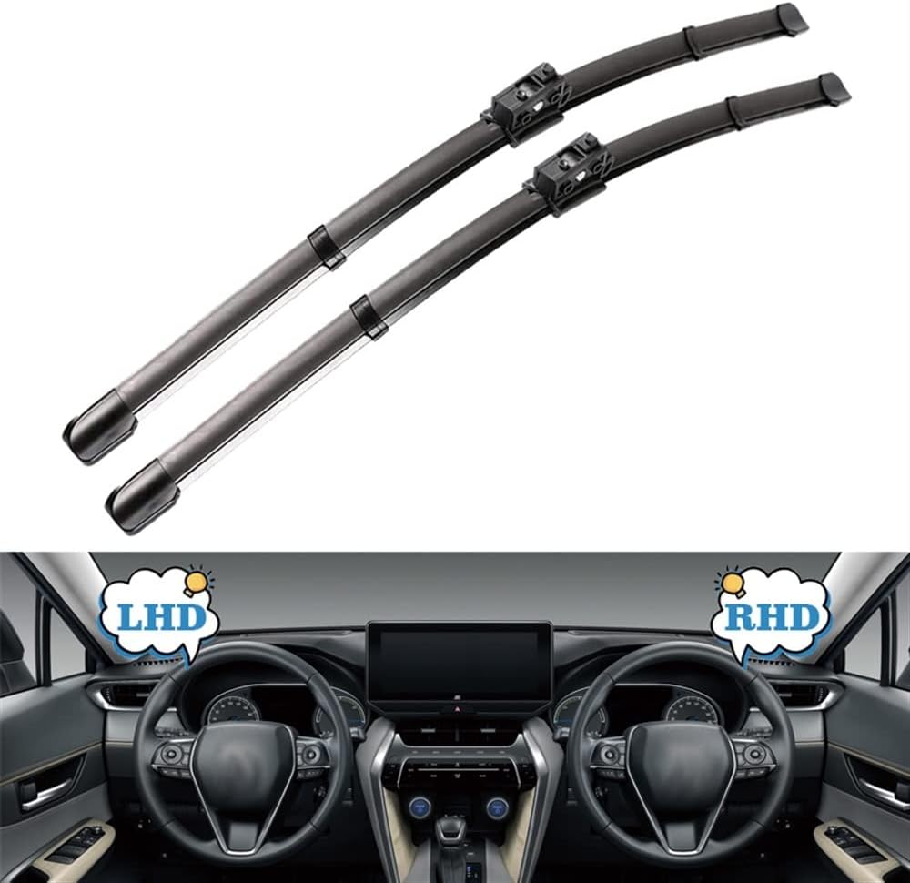 Windshield Wiper Blades Compatible with Mercedes Benz CLA Class C118 W118 2019-2023 Windscreen Glass Wiper CLA 180 200 250 (Color : Front, Size : LHD)