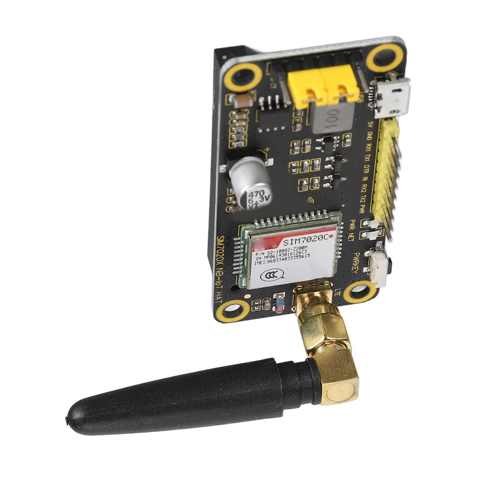 Bewinner Placa de Expansión NB IoT, Soporte Multiprotocolo, Interfaz de Control UART, Interfaz USB, Módulo NB IoT de Interfaz USB para RasPi