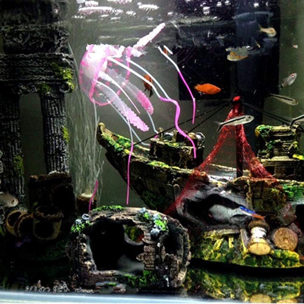 VICASKY Aquarium Deko Höhle Aus Fisch Garnelenversteck
