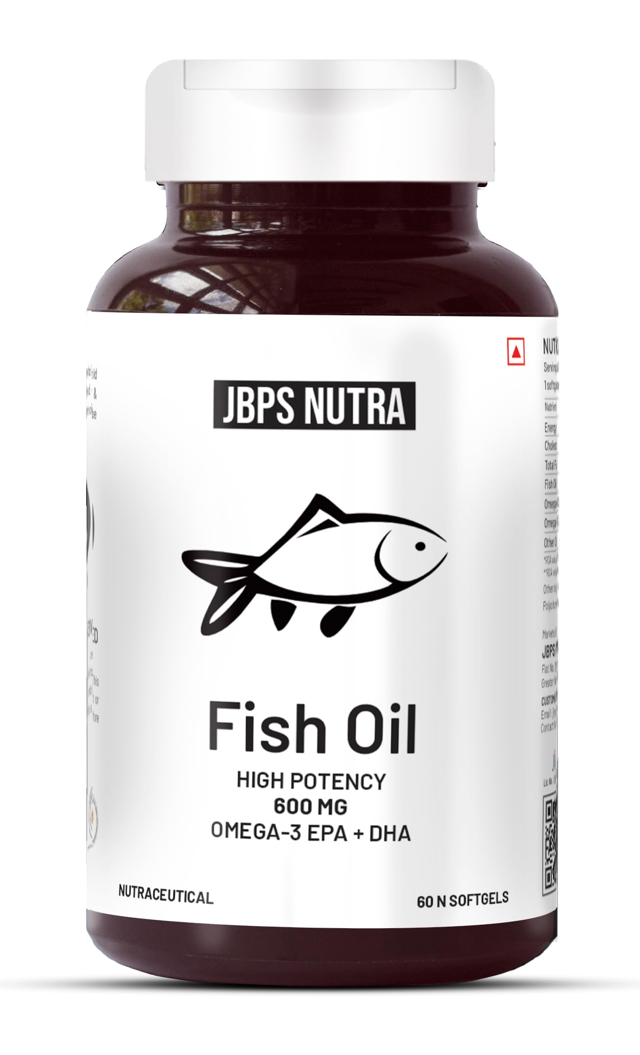 JBPS NUTRA Omega 3 Fish Oil Capsule 2000mg Triple 3X Strength 60 Capsules- 360 mg EPA & 240 mg DHA other Omega 200 mg with Vitamin E for Heart, Joints & Brain Health (B0CDBX994G) Amazon Price History, Amazon Price Tracker
