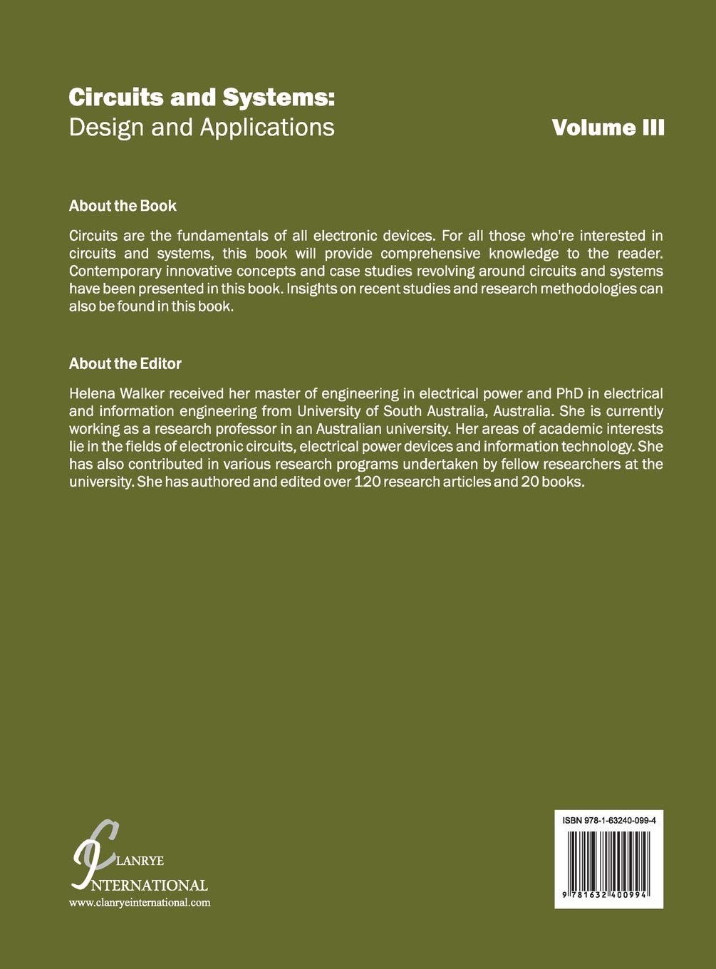 Circuits and Systems: Design and Applications (Volume III): 3