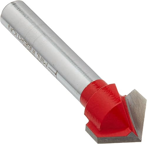 Freud 2010014-pulgadas diámetro 90grados v-grooving Router Bit con 14-pulgadas Shank