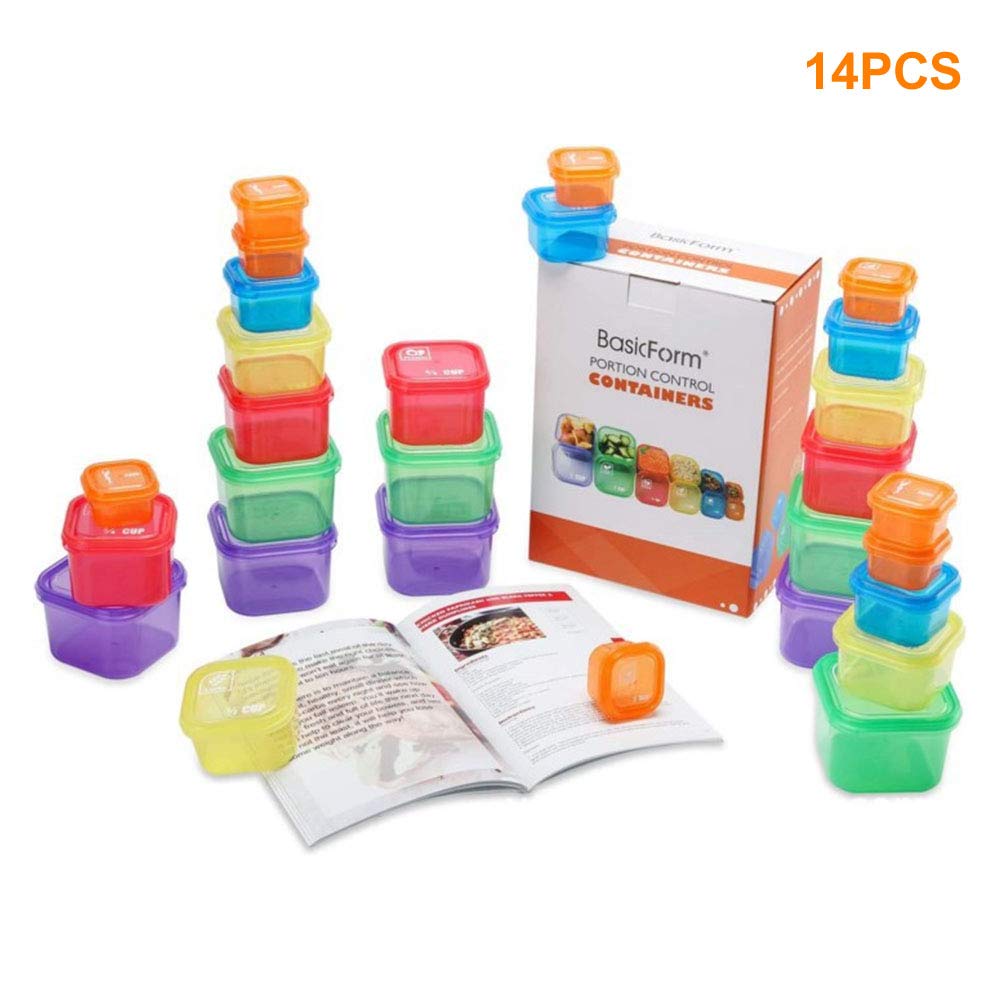 Buy MOVKZACV 21 Day Portion Control Container kit 14 Pieces Healthy